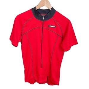 Salsa Ropa Wear ‎ Red Short Sleeve Bicycle Shirt Size: M